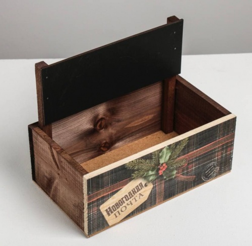 Кашпо с грифельной табличкой «Подарок», 24.5 × 14.5 × 14.6 см фото 2